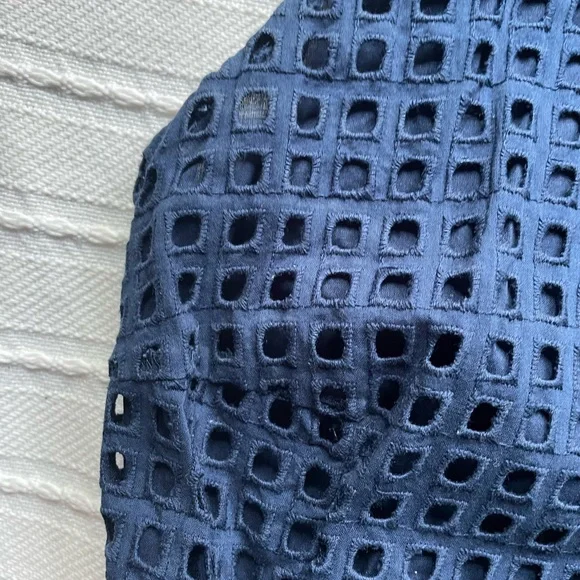 Preppy blue Madewell summer mini dress - Picture 6 of 7